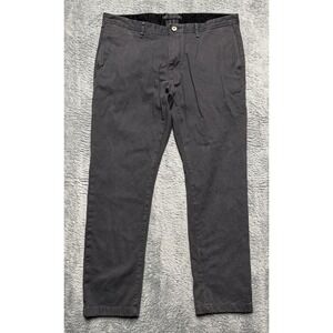 Proper Cloth Pants Mens 38x30 Gray Cotton Twill Stretch Casual Business